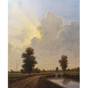 Zulfiqar Ali Zulfi, 24 x 30 Inch, Oil on Canvas, Landscape Painting-AC-ZUZ-110